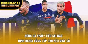 Bóng Đá Pháp: Tiêu Chí Nào Định Nghĩa Đẳng Cấp Cho Kèo Nhà Cái