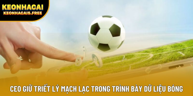 CEO giữ triết lý mạch lạc trong trình bày dữ liệu bóng