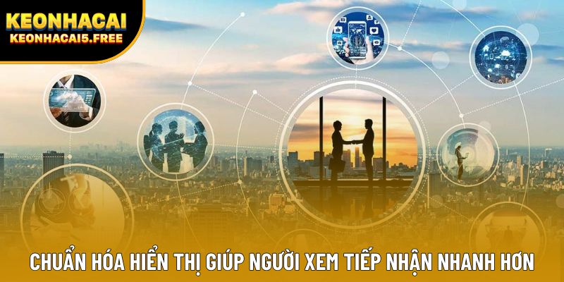 Chuẩn hóa hiển thị giúp người xem tiếp nhận nhanh hơn
