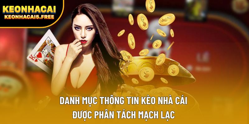 Danh mục thông tin Kèo Nhà Cái được phân tách mạch lạc 
